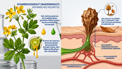 𝐇𝐢𝐬𝐤𝐢𝐧®  2-in-1 Advanced schmerzfreie narbenfreie Hautreparaturcreme – gegen Hautwucherungen, Warzen und sichtbare Hautmakel