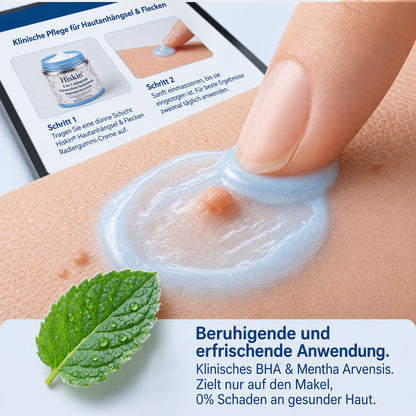 𝐇𝐢𝐬𝐤𝐢𝐧®  2-in-1 Advanced schmerzfreie narbenfreie Hautreparaturcreme – gegen Hautwucherungen, Warzen und sichtbare Hautmakel