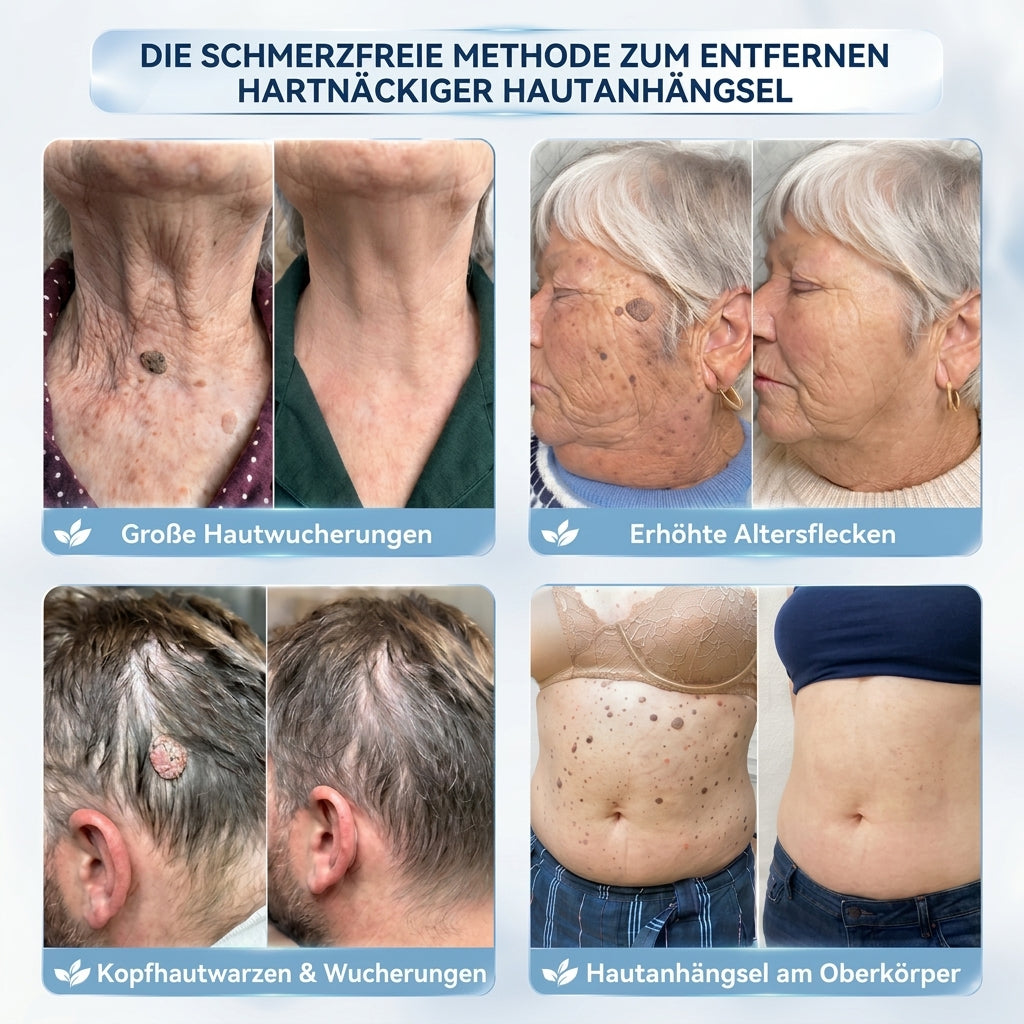 𝐇𝐢𝐬𝐤𝐢𝐧®  2-in-1 Advanced schmerzfreie narbenfreie Hautreparaturcreme – gegen Hautwucherungen, Warzen und sichtbare Hautmakel