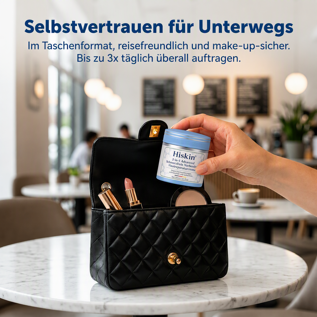 𝐇𝐢𝐬𝐤𝐢𝐧®  2-in-1 Advanced schmerzfreie narbenfreie Hautreparaturcreme – gegen Hautwucherungen, Warzen und sichtbare Hautmakel