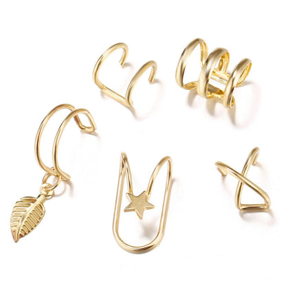 Fashion Exquisite Rhinestone Decor Ear Cuff earring for Woman Ear 2026 Summer New Arrival Christmas Jewelry Gift